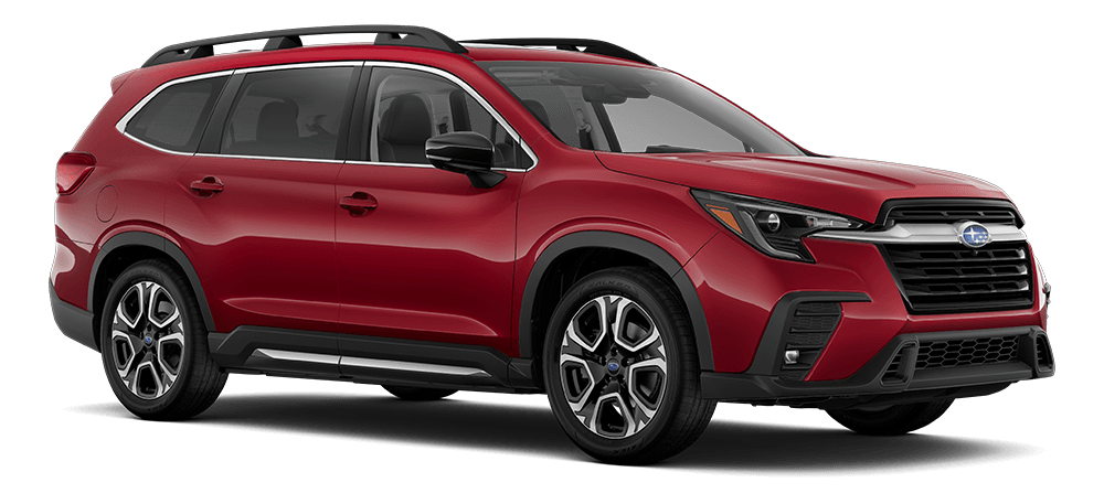 Vue 3/4 avant et latérale du Subaru Ascent 2025