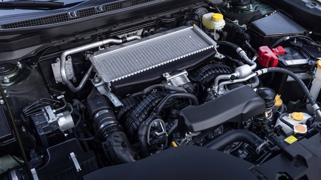 vue rapprochée du moteur d'une Subaru Outback 2026