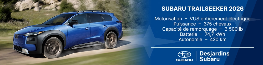 infographie - Subaru Trailseeker 2025