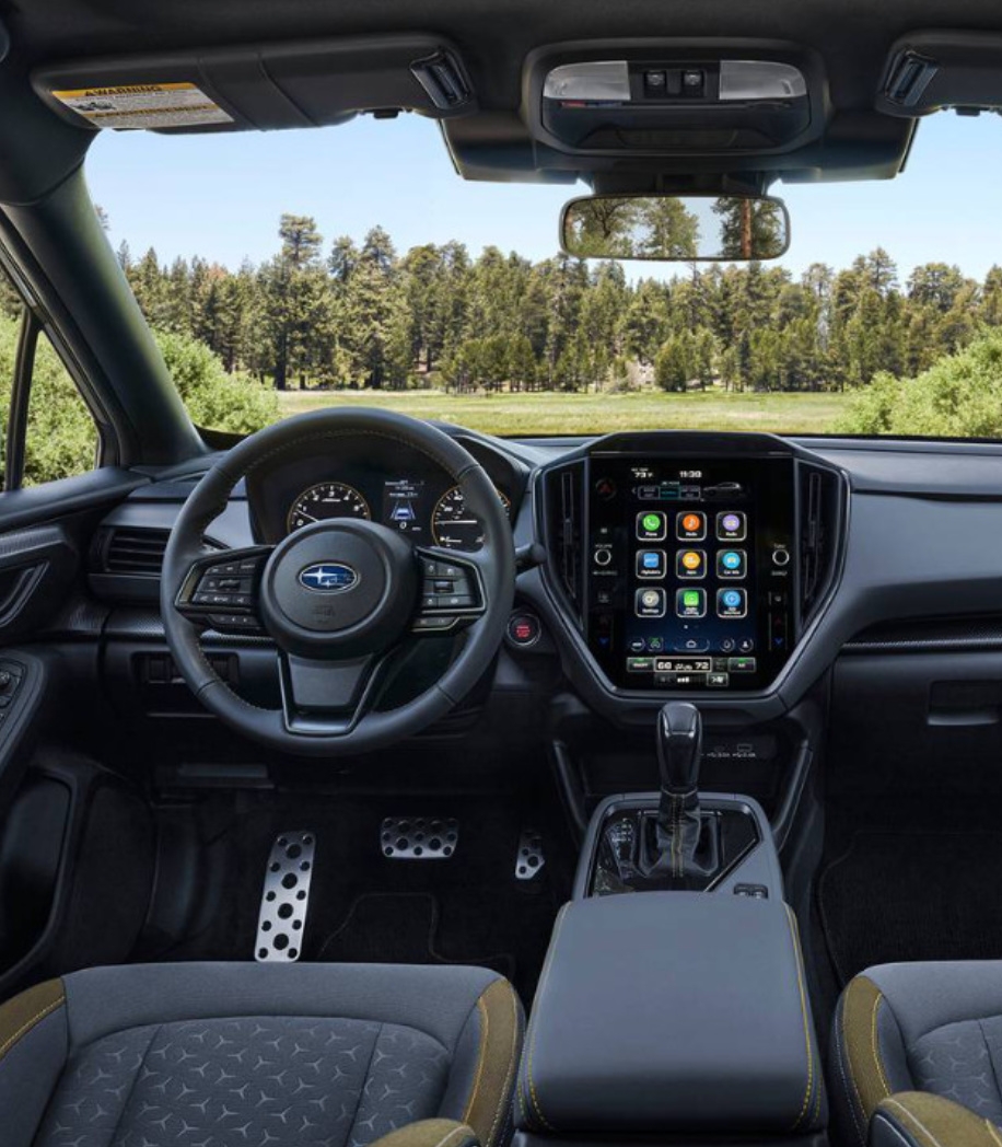 habitacle et tableau de bord d'un Subaru Crosstrek 2025