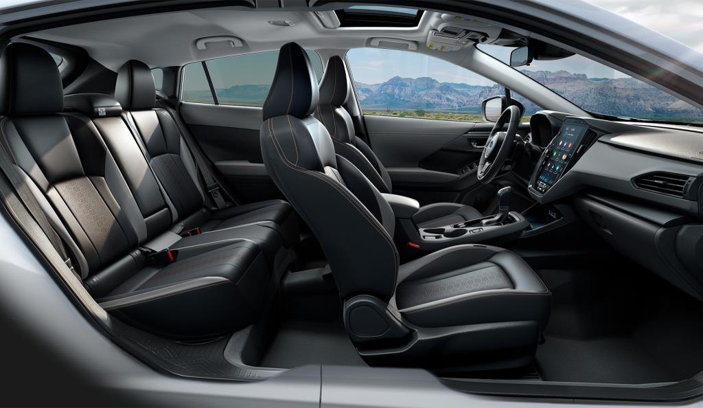 vue de l'habitacle et du tableau de bord d'une Subaru Crosstrek 2025