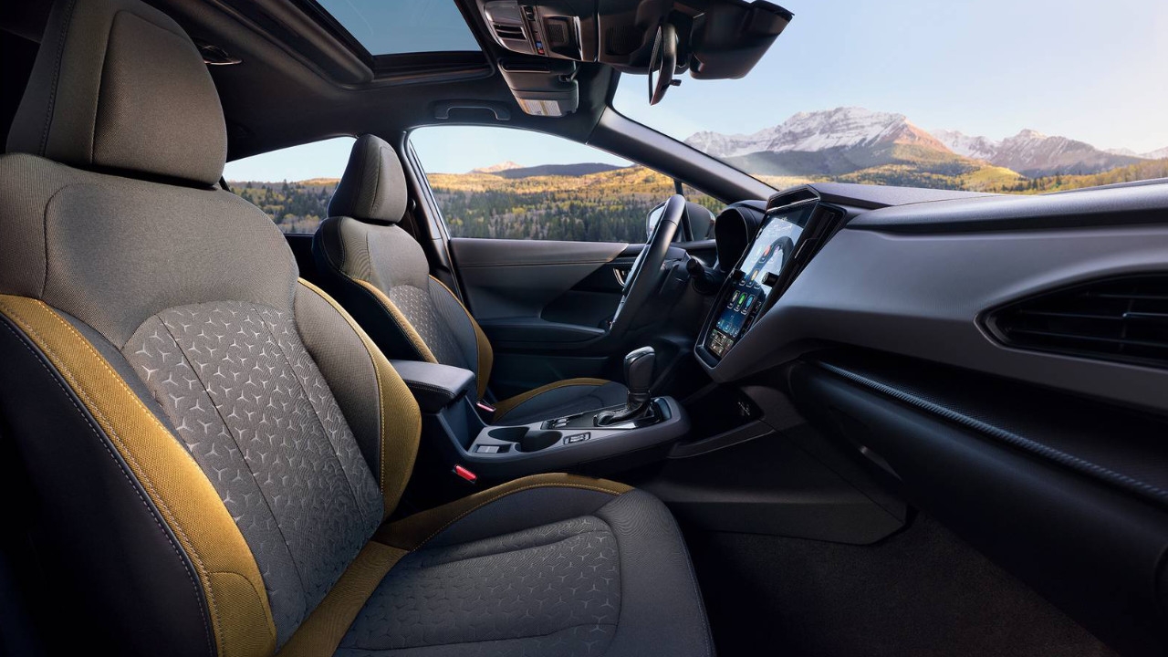 vue de l'habitacle d'un Subaru Crosstrek 2025