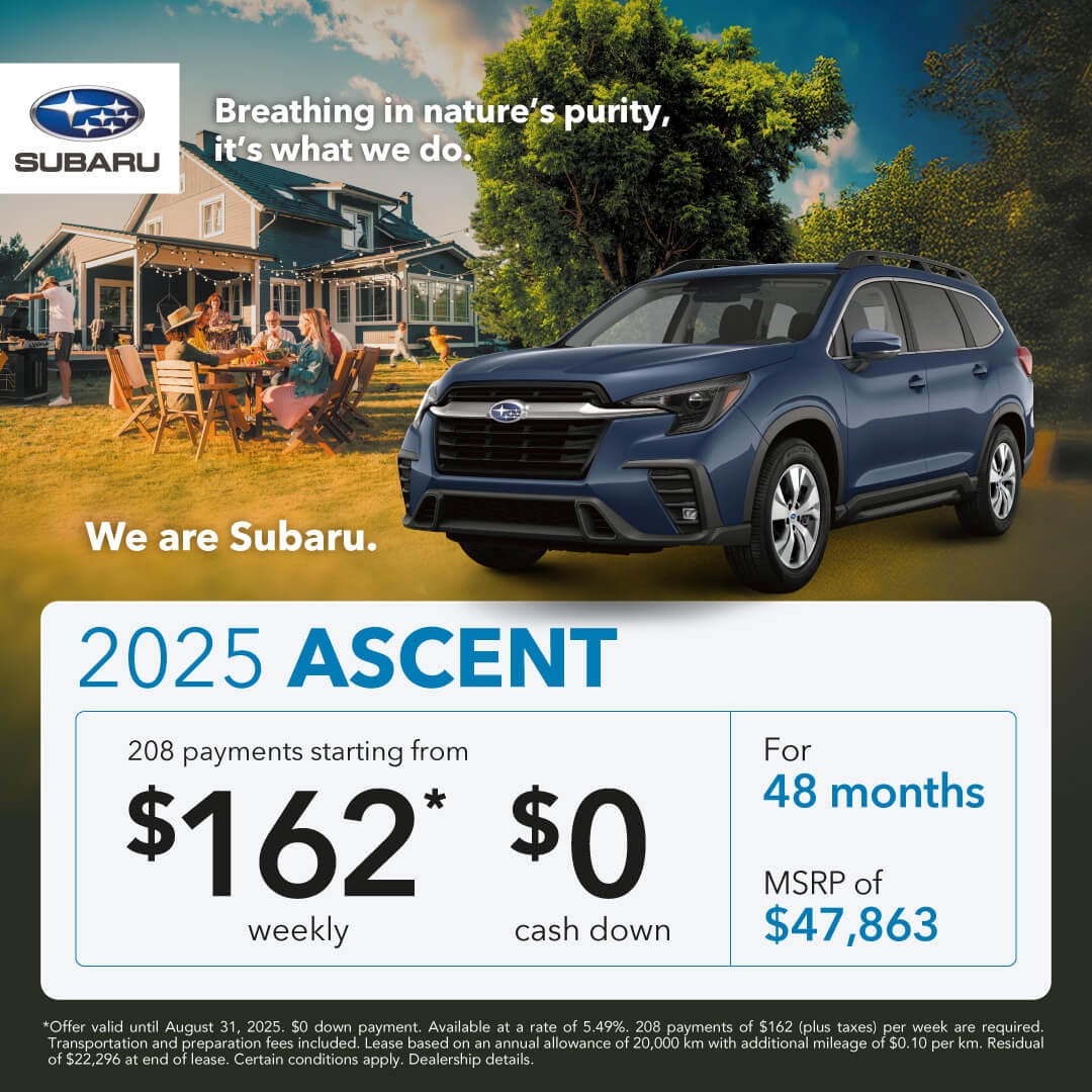 Desjardins Subaru's Monthly Special on the Subaru Ascent