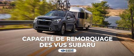 Capacité de remorquage des VUS Subaru